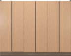Nevada 6 Door 2 Drawer Wardrobe - Rustic Oak Effect