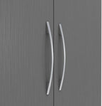 Nevada 6 Door 2 Drawer Wardrobe - 3D Effect Grey
