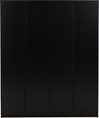 Malvern 4 Door Wardrobe - Black