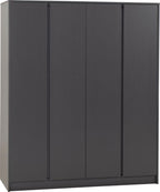 Malvern 4 Door Wardrobe - Grey