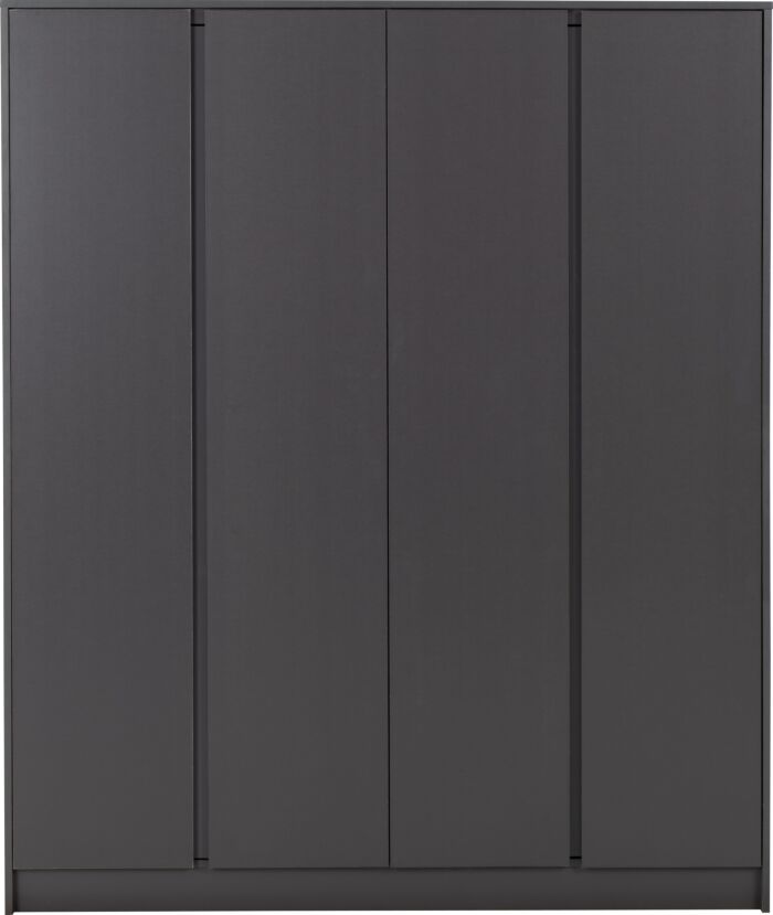 Malvern 4 Door Wardrobe - Grey
