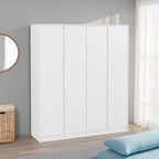 Malvern 4 Door Wardrobe - White