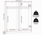Malvern 4 Door Wardrobe - White