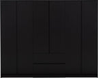 Malvern 6 Door 2 Drawer Wardrobe - Black