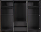 Malvern 6 Door 2 Drawer Wardrobe - Grey