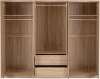 Malvern 6 Door 2 Drawer Wardrobe - Sonoma Oak Effect