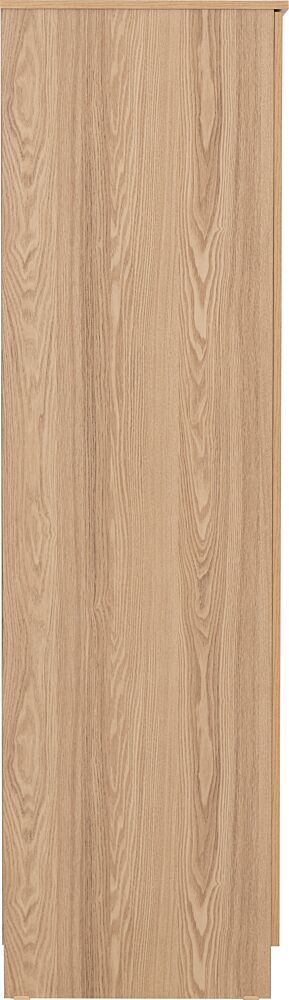 Tessa 4 Door Mirrored Wardrobe - Natural Oak Effect