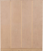 Tessa 4 Door Mirrored Wardrobe - Natural Oak Effect