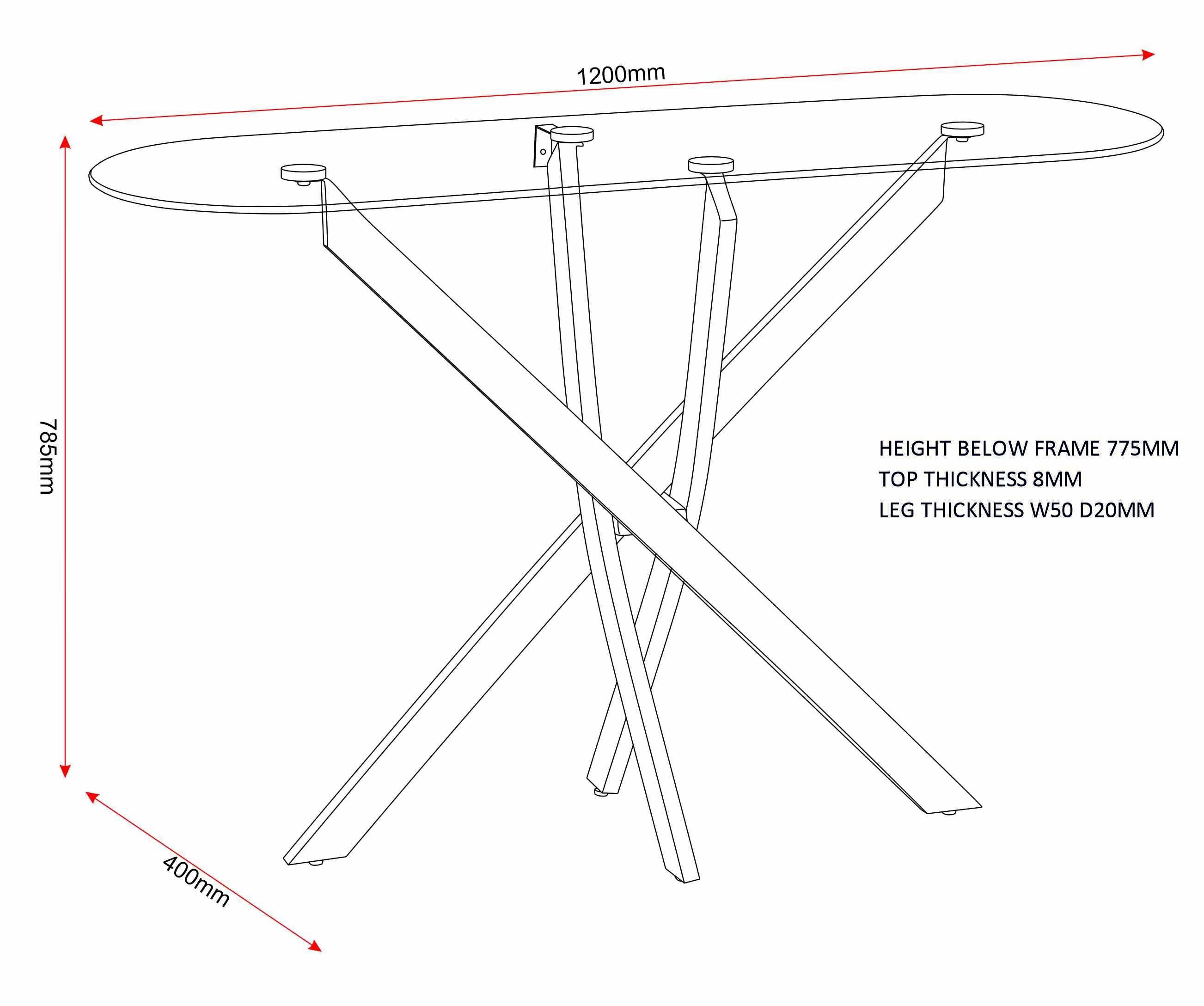 Sheldon Console Table - Clear Glass/Black