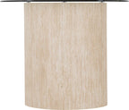 Modena Dining Table - Clear Glass/Cream Marble Effect