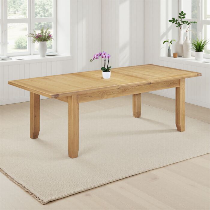 Windsor Large Extending Dining Table - Natural Oak