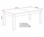 Windsor Large Extending Dining Table - Natural Oak
