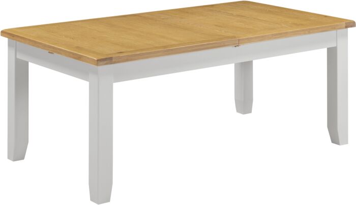 Windsor Large Extending Dining Table - Pebble Grey/Oak