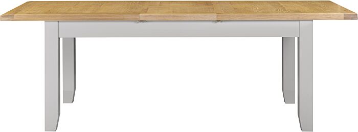 Windsor Large Extending Dining Table - Pebble Grey/Oak