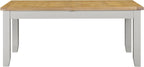 Windsor Large Extending Dining Table - Pebble Grey/Oak