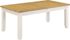 Windsor Large Extending Dining Table - Ivory/Oak