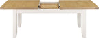 Windsor Large Extending Dining Table - Ivory/Oak