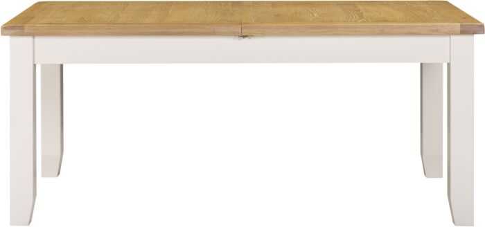 Windsor Large Extending Dining Table - Ivory/Oak