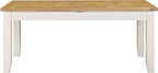 Windsor Large Extending Dining Table - Ivory/Oak