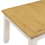 Windsor Large Extending Dining Table - Ivory/Oak