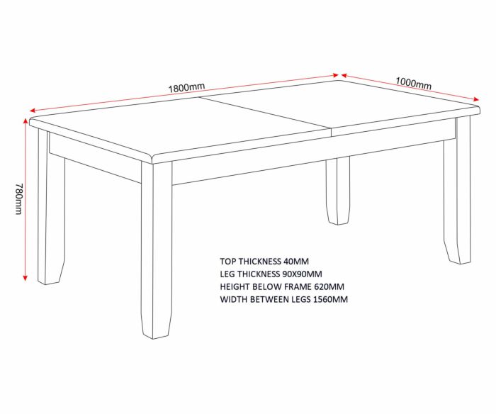Windsor Large Extending Dining Table - Ivory/Oak