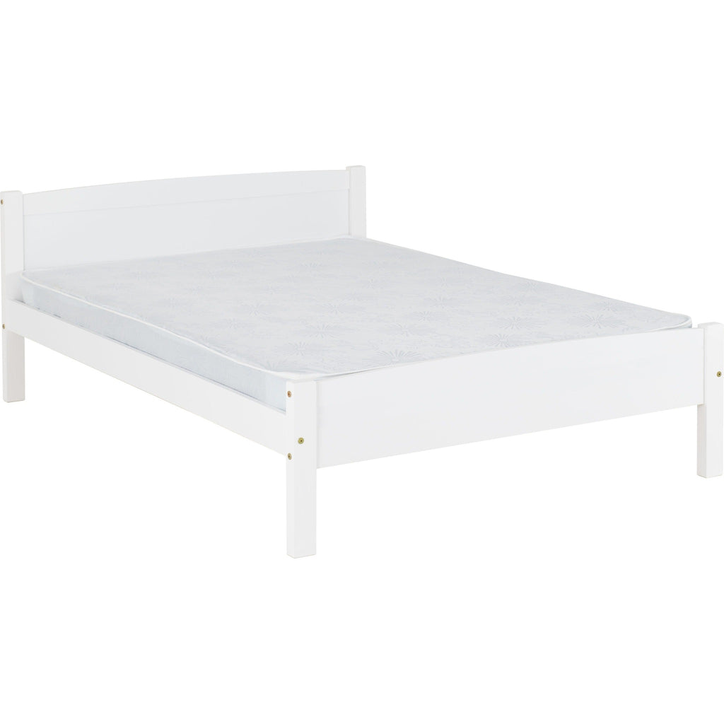 Amber 4'6" Bed - White