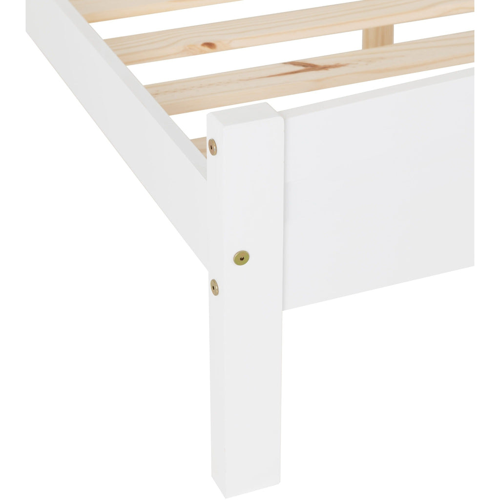Amber 4'6" Bed - White
