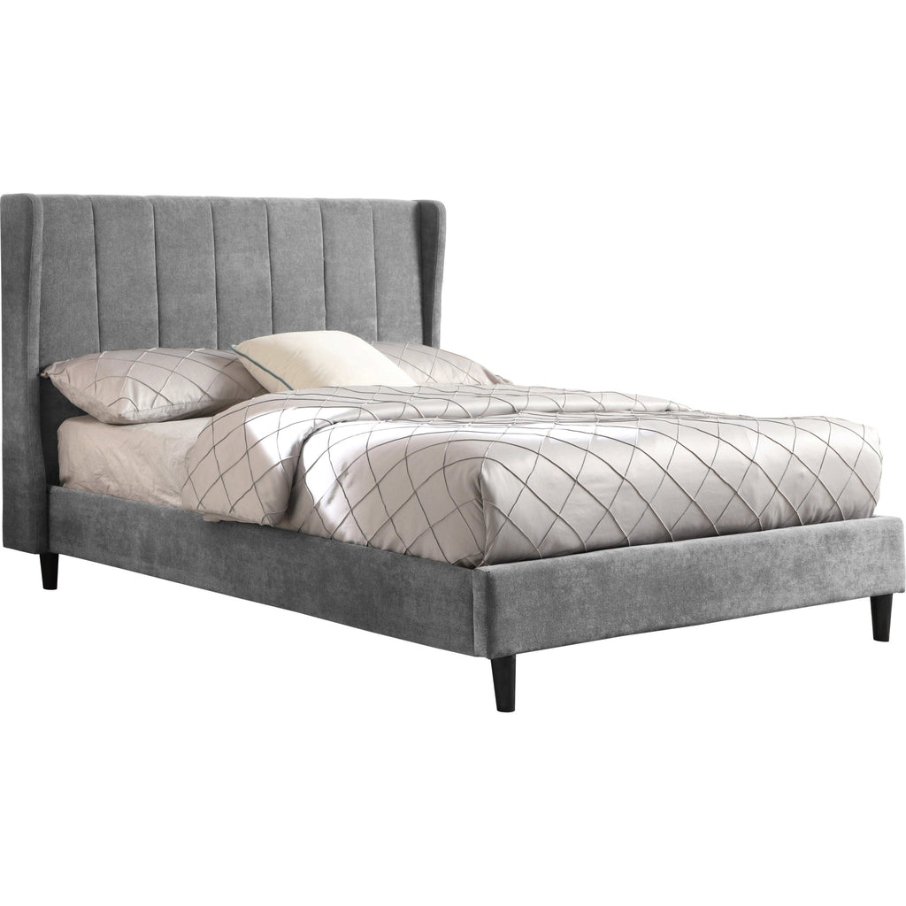 Amelia 4'6" Bed - Dark Grey Fabric