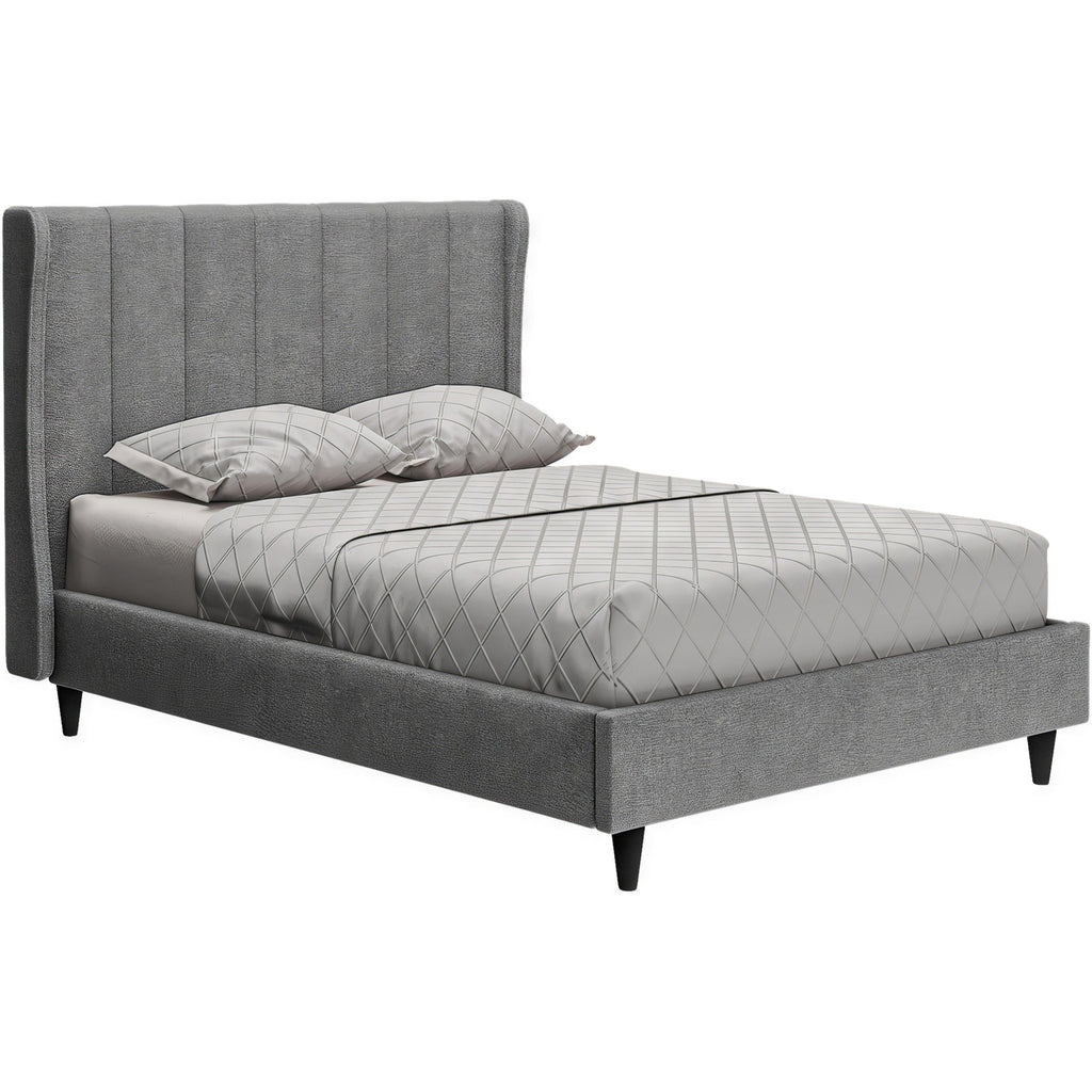 Amelia 4'6" Bed - Dark Grey Fabric