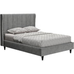 Amelia 4'6" Bed - Dark Grey Fabric