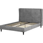 Amelia 4'6" Bed - Dark Grey Fabric