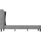 Amelia 4'6" Bed - Dark Grey Fabric