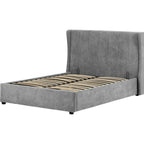 Amelia 4'6" Plus Bed - Dark Grey Fabric