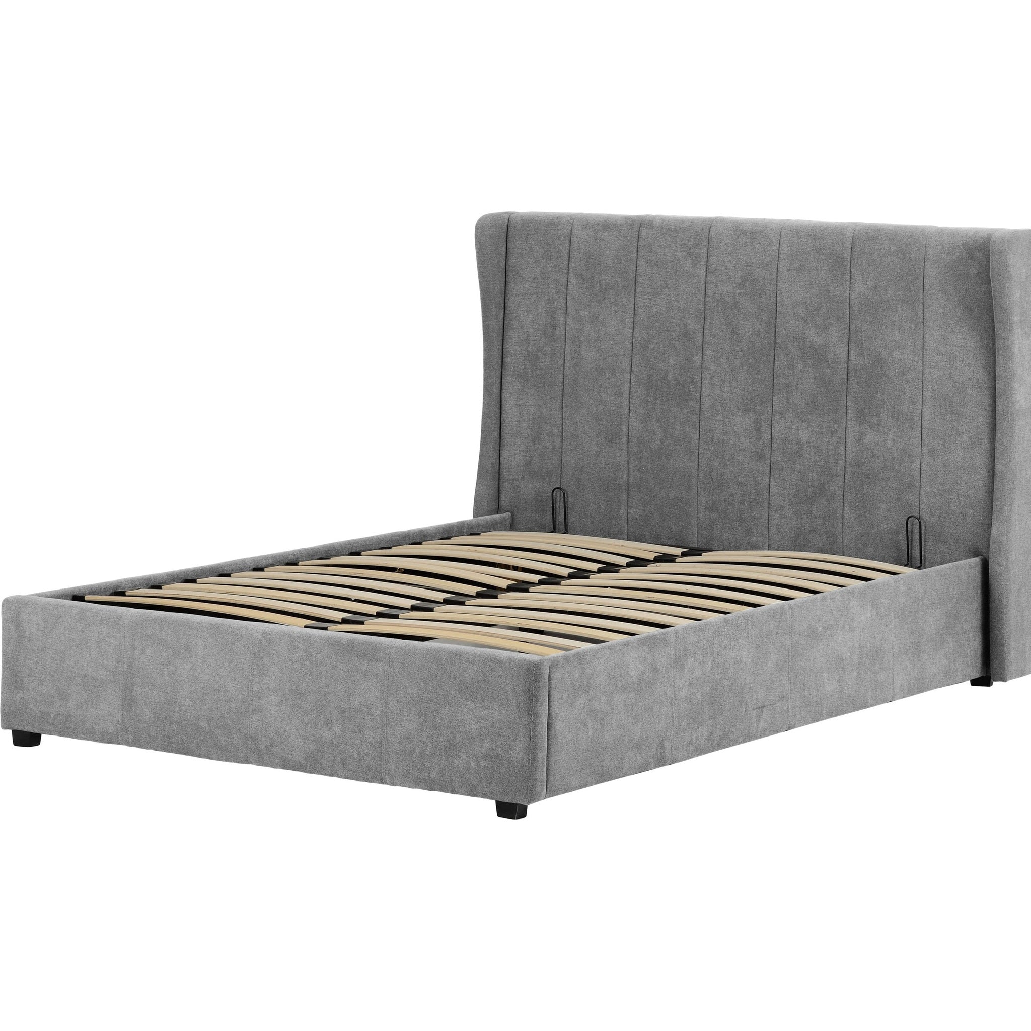 Amelia 4'6" Plus Bed - Dark Grey Fabric