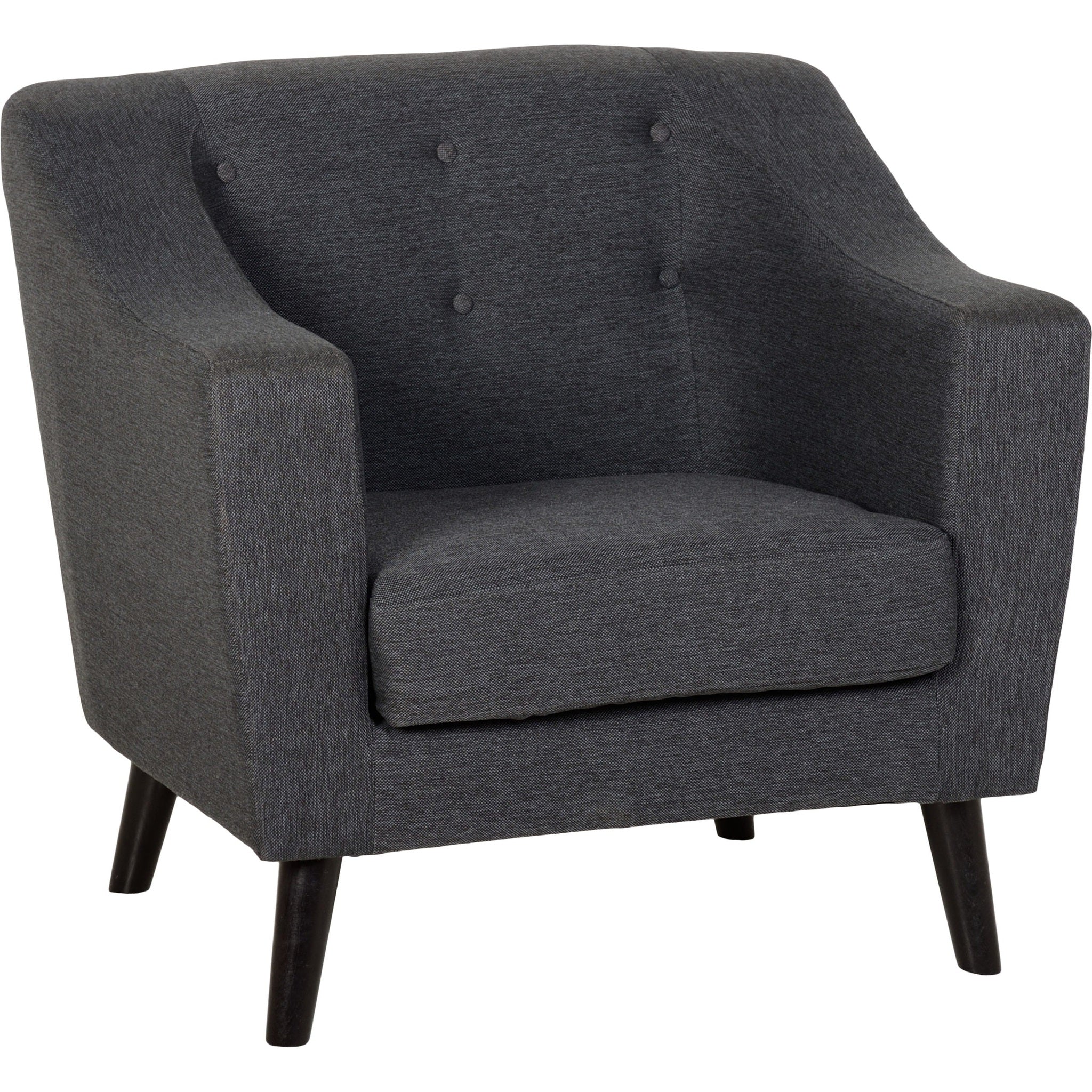 Ashley 1 Seater Sofa - Dark Grey