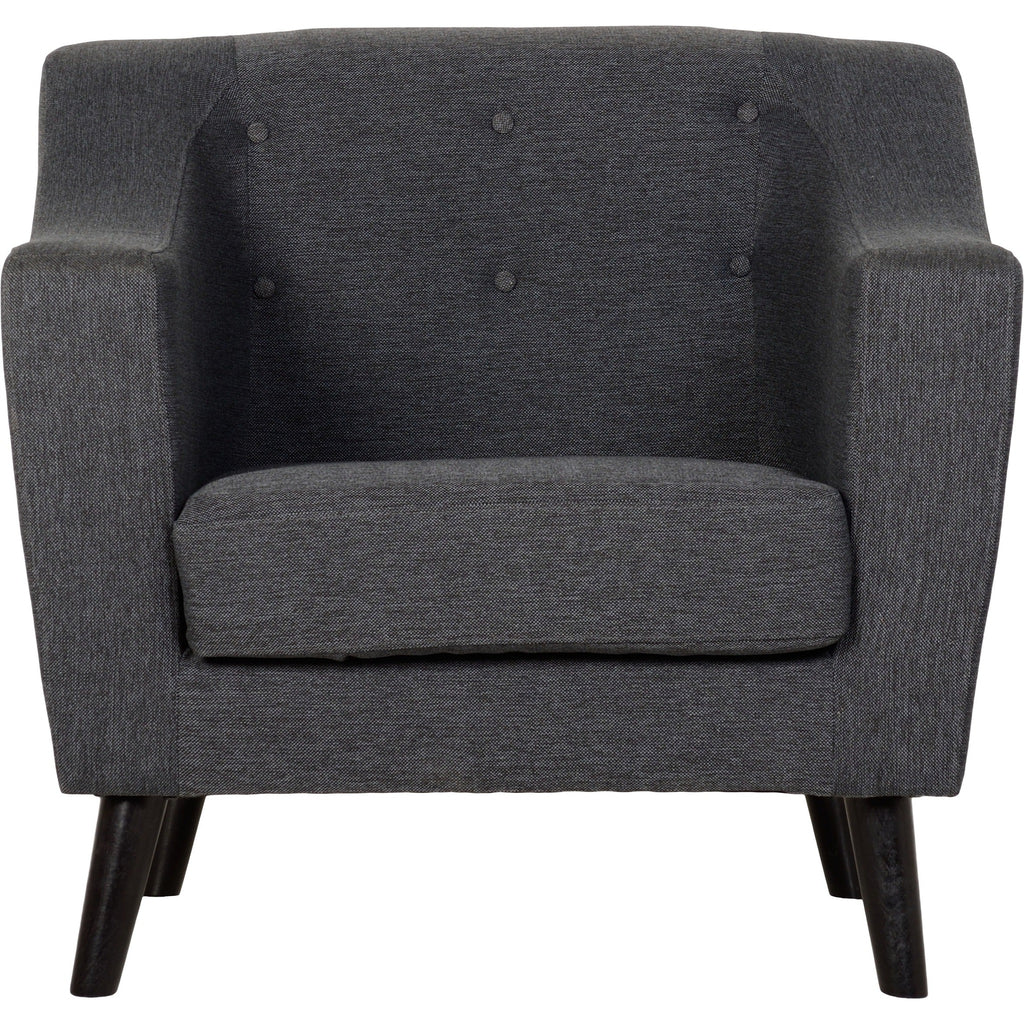 Ashley 1 Seater Sofa - Dark Grey