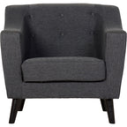 Ashley 1 Seater Sofa - Dark Grey