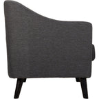 Ashley 1 Seater Sofa - Dark Grey