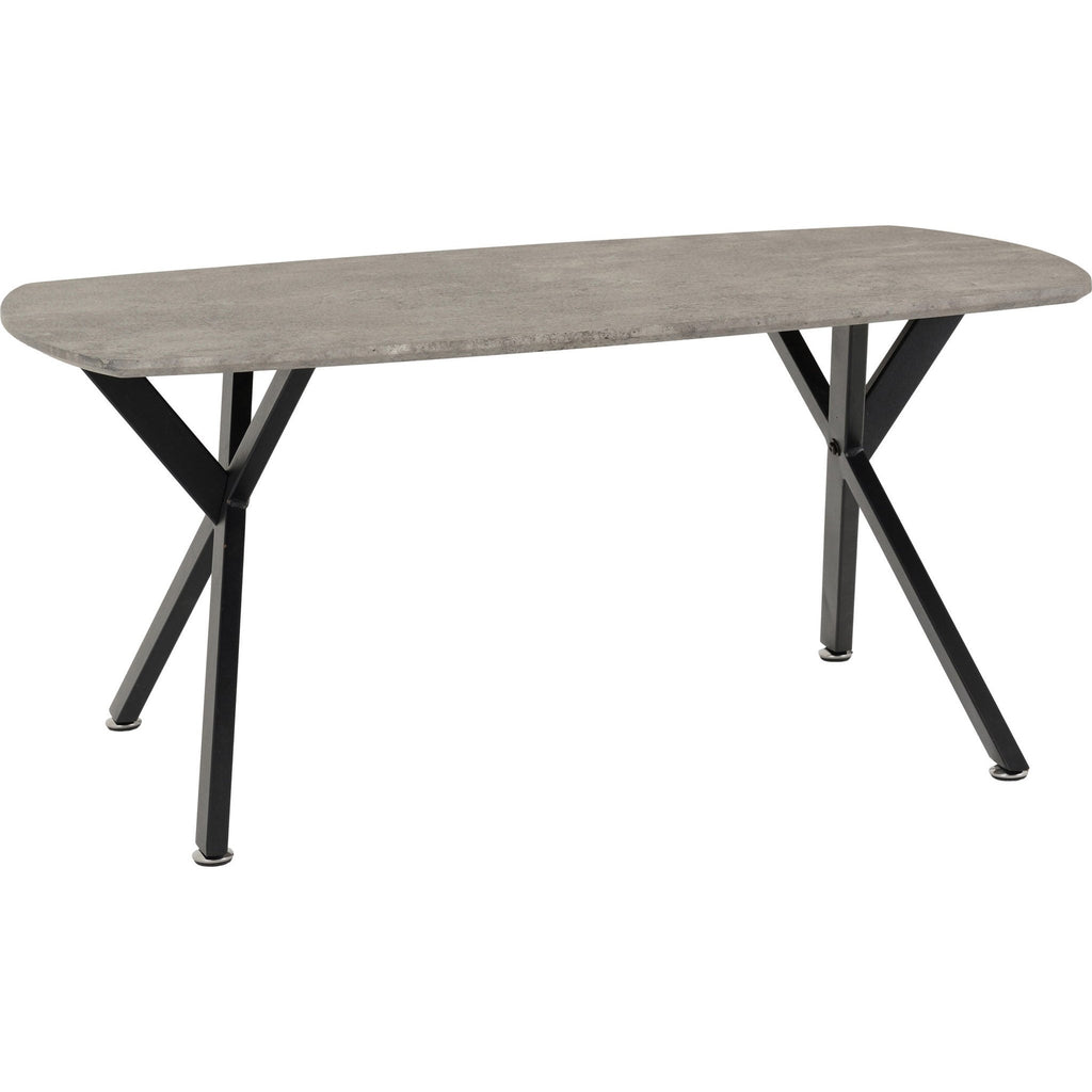 Athens Oval Coffee Table - Concrete Effect