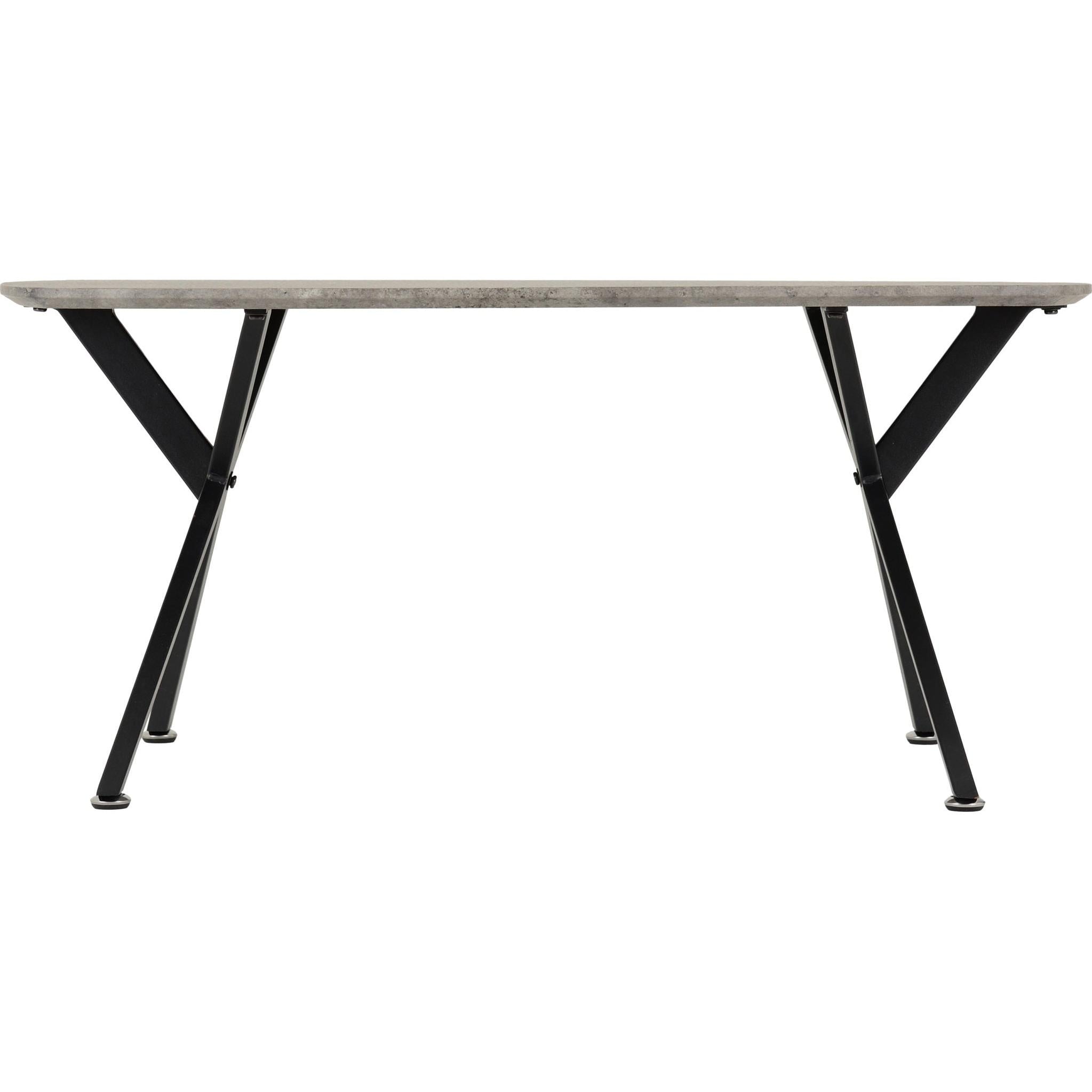 Athens Oval Coffee Table - Concrete Effect
