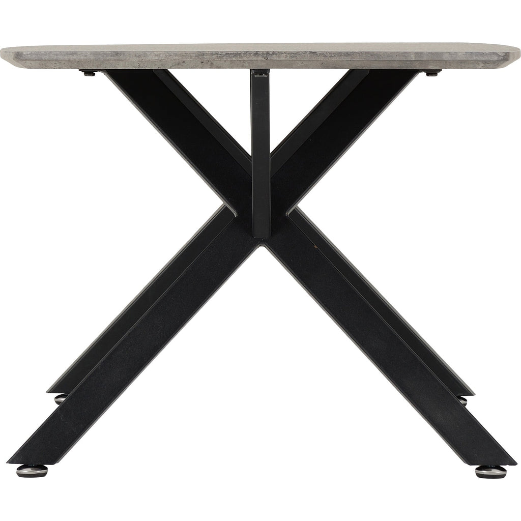 Athens Oval Coffee Table - Concrete Effect