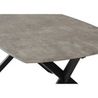 Athens Oval Coffee Table - Concrete Effect