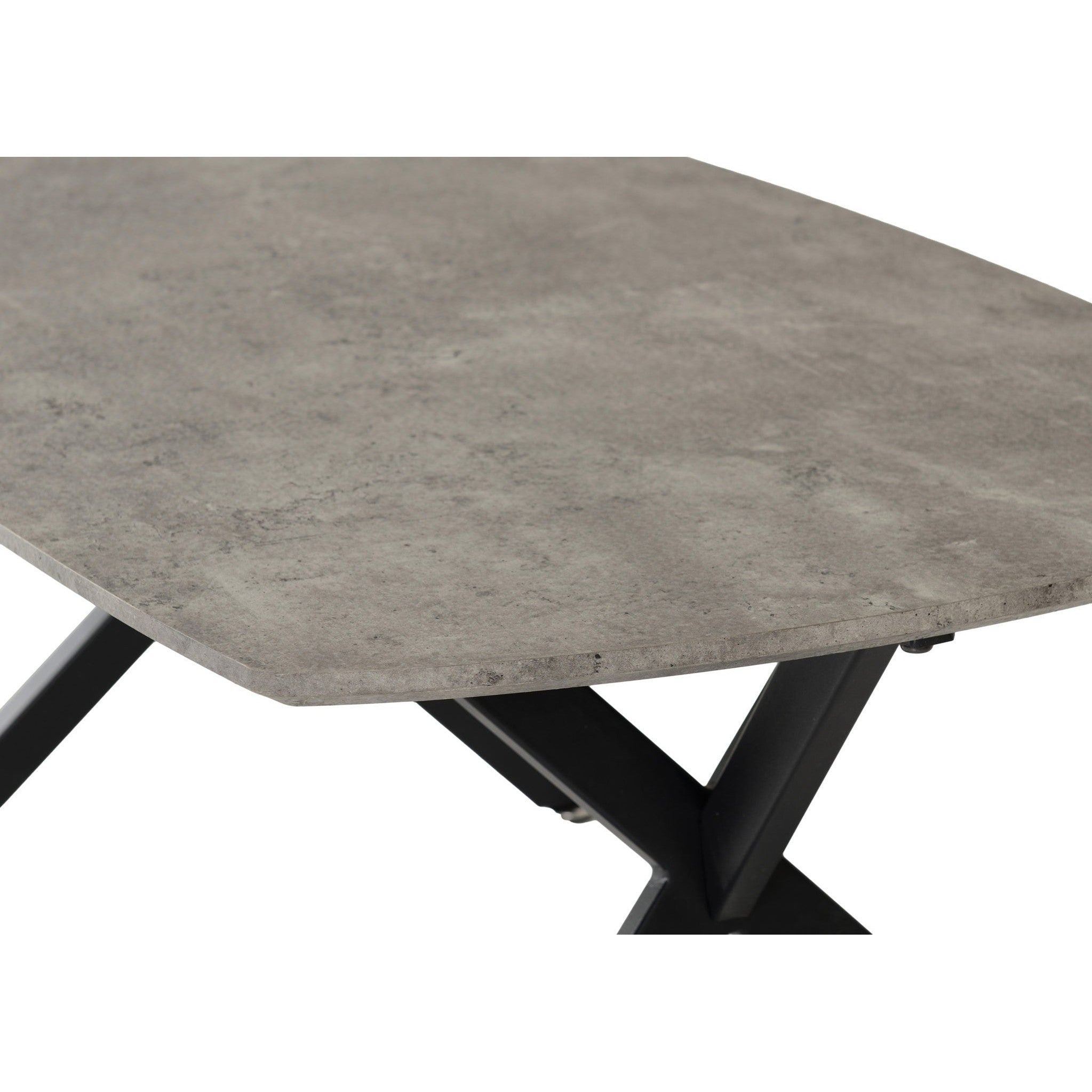 Athens Oval Coffee Table - Concrete Effect