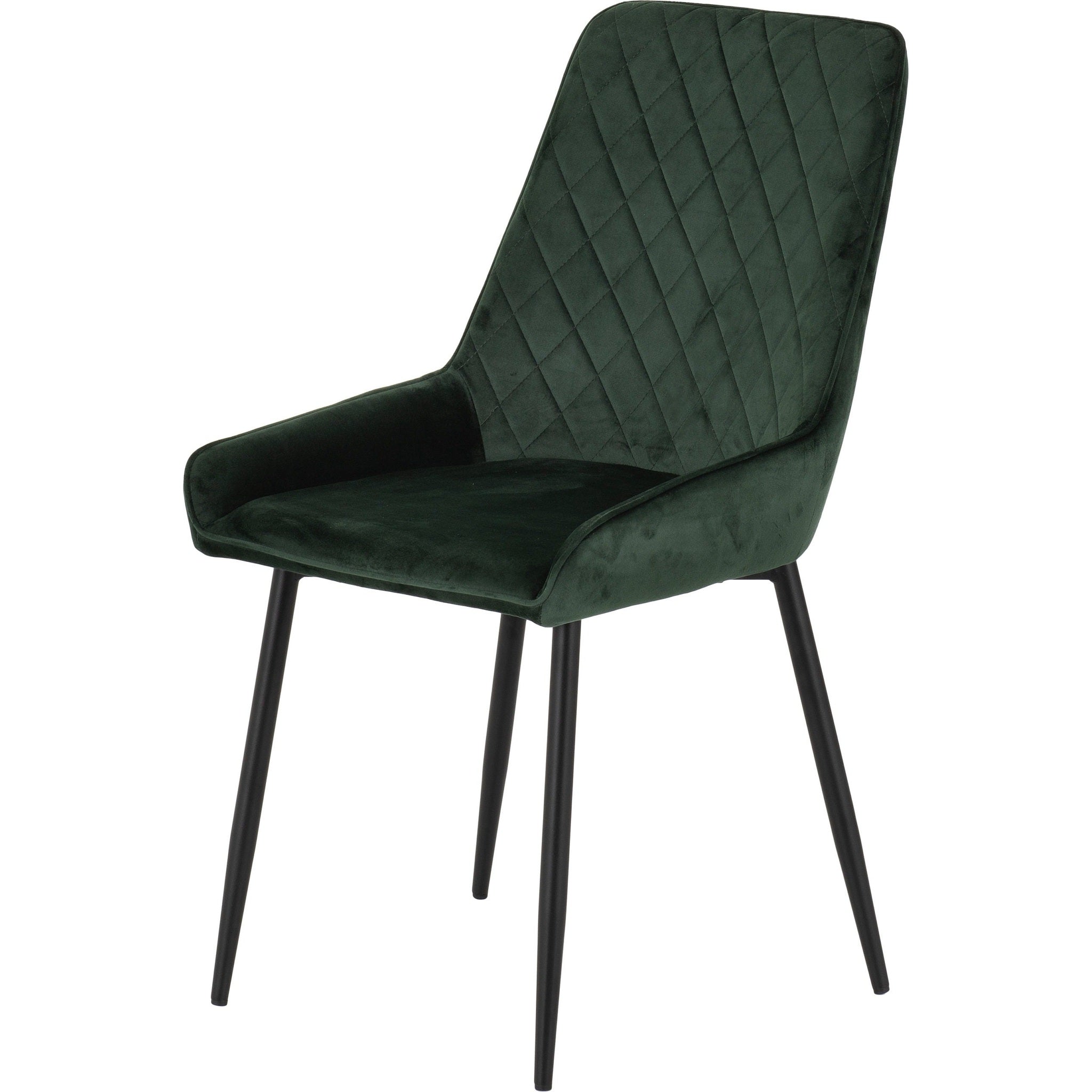 Hamilton & Avery Large Dining Set X6 Chairs - Medium Oak Effect/Emerald Green Velvet