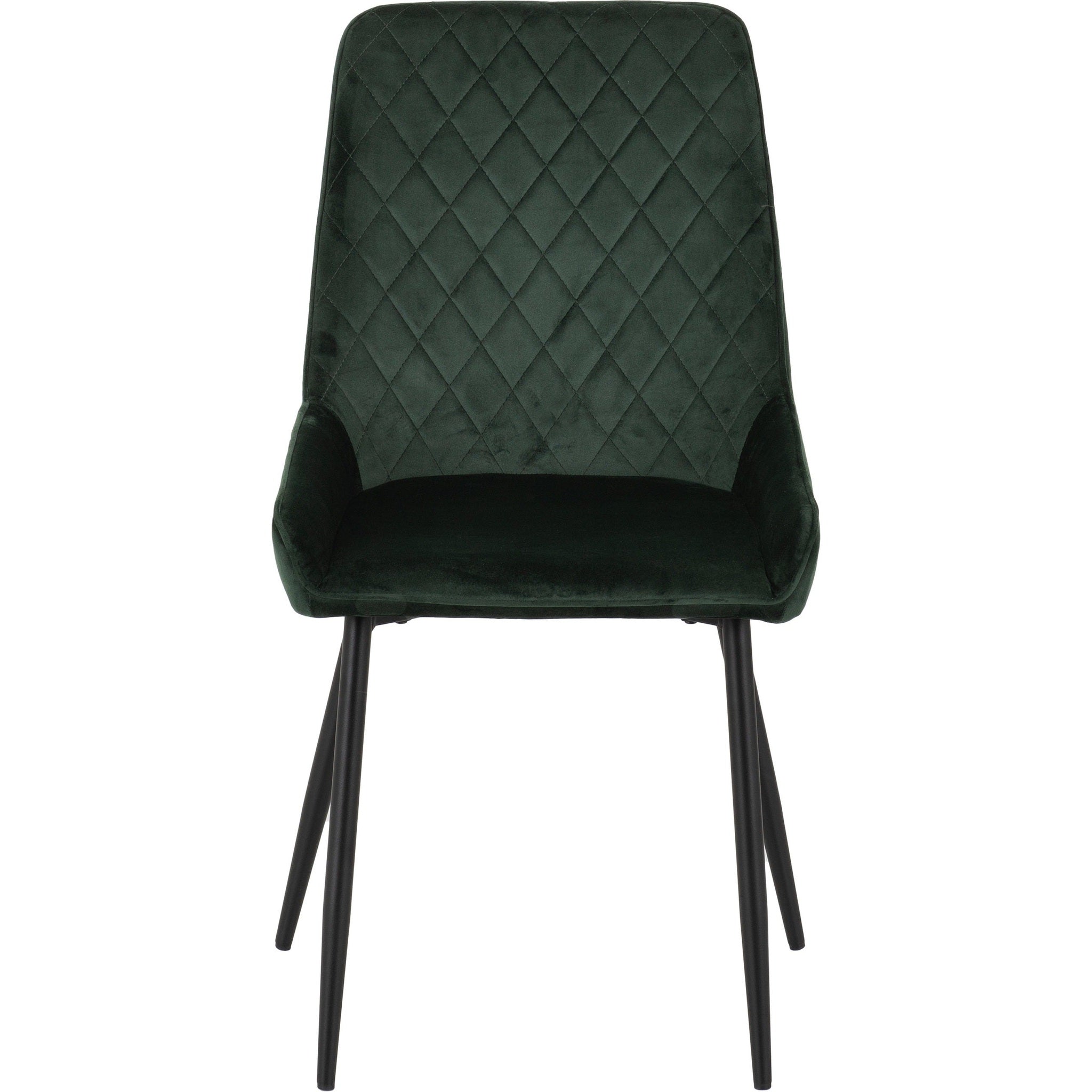 Athens Rect & Avery Dining Set X4 Chairs - Concrete/Emerald Green Velvet
