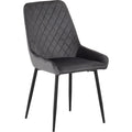 Avery Dining Chair X2 Per Box - Grey Velvet