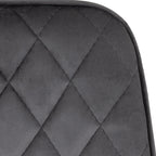 Avery Extending Dining Set X4 Chairs - Concrete/Grey Velvet