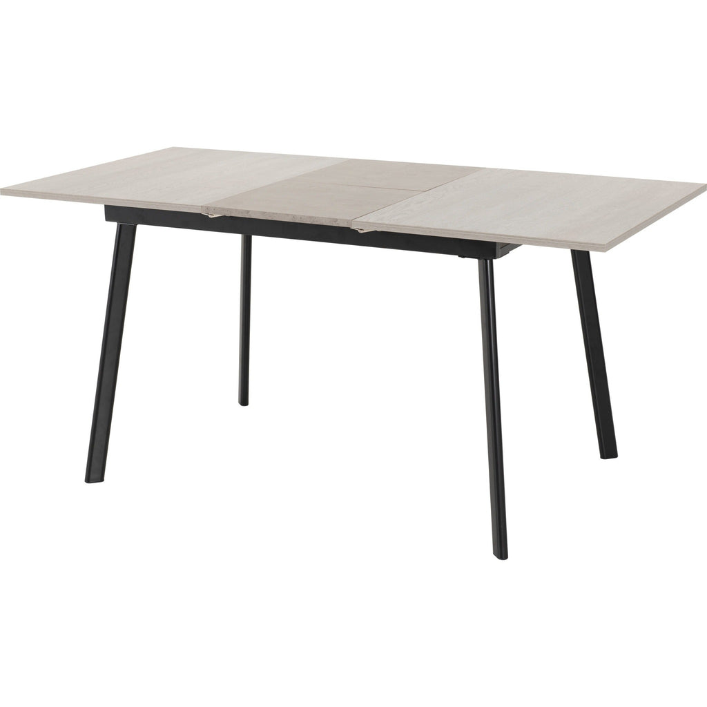 Avery Extending Dining Set X4 Chairs - Concrete/Grey Velvet