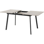 Avery Extending Dining Set X4 Chairs - Concrete/Grey Velvet