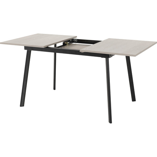 Avery & Lukas Extending Dining Set X4 Chairs - Concrete/Grey Velvet